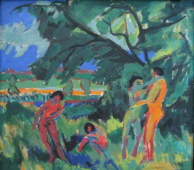 Ernst Ludwig Kirchner Naked Playing People china oil painting image
